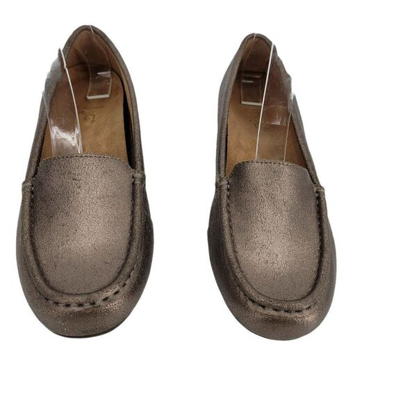 Vionic Moccasins Debbie Metallic Leather Rose Gold Driving Loafers Flats Sz 7.5‎ - Picture 3 of 11